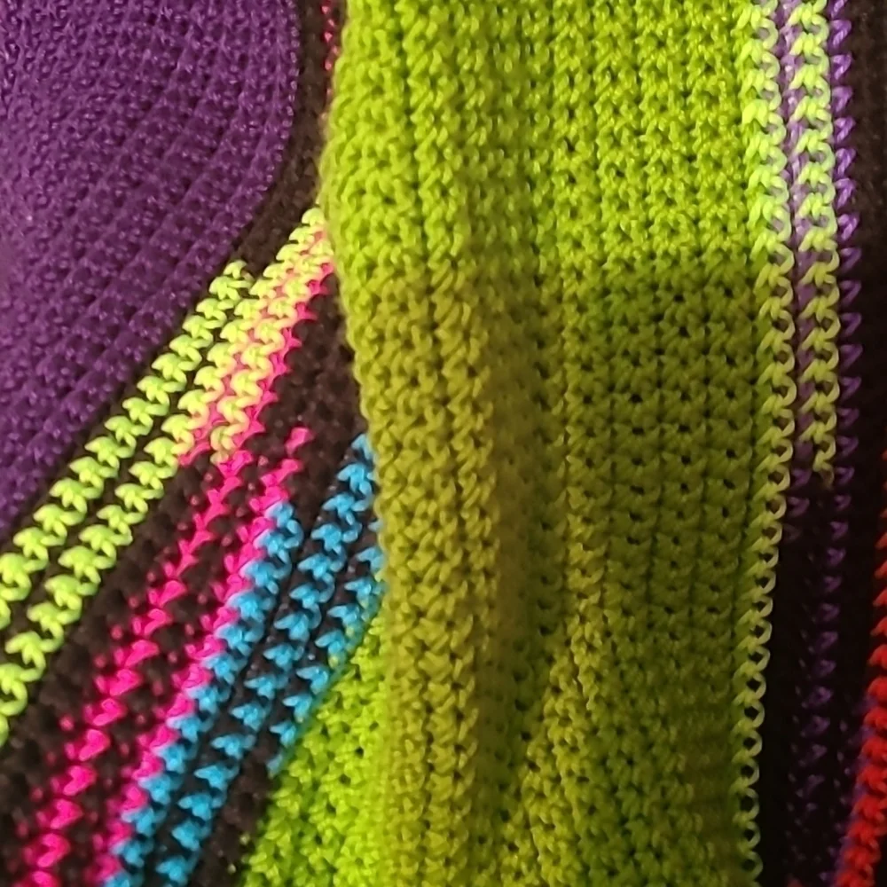 Hand Crafted Crochet Quilt New